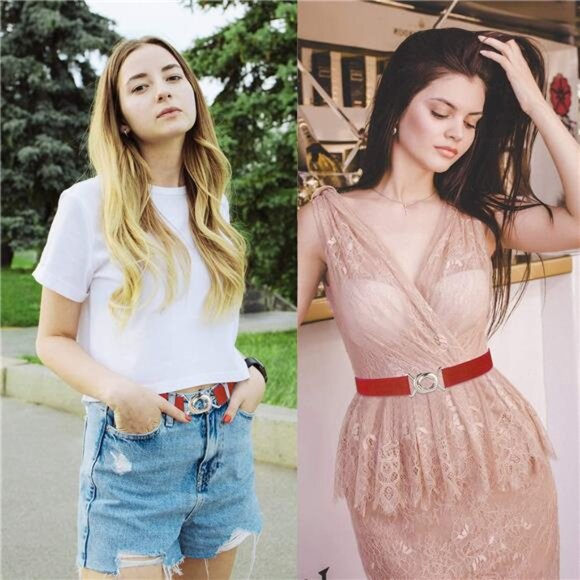 ✨ Invisible No-Show Elastic Belt |Flat Metal Buckle | Slim Adjustable Waist Belt - Picture 2 of 6